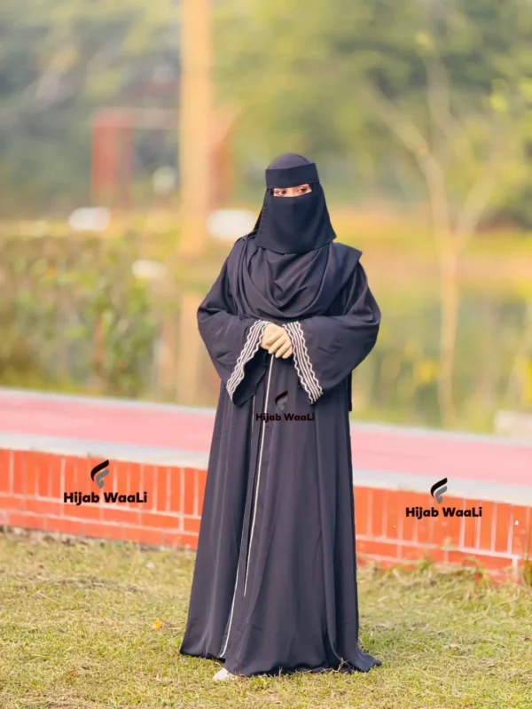 Gawon Sleeve Premium Cherry Abaya - Image 3